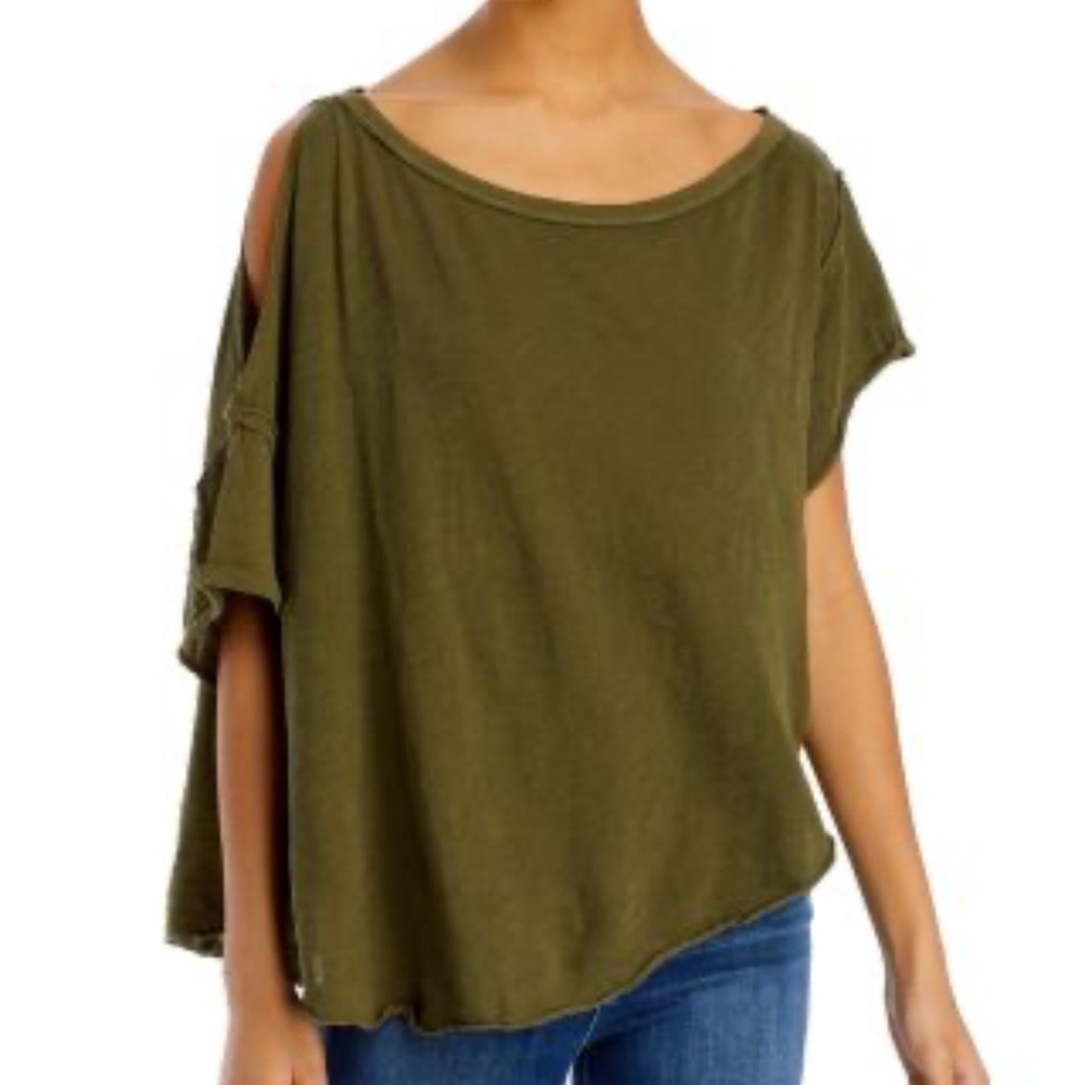 Free People U Fancy Distressed Tee